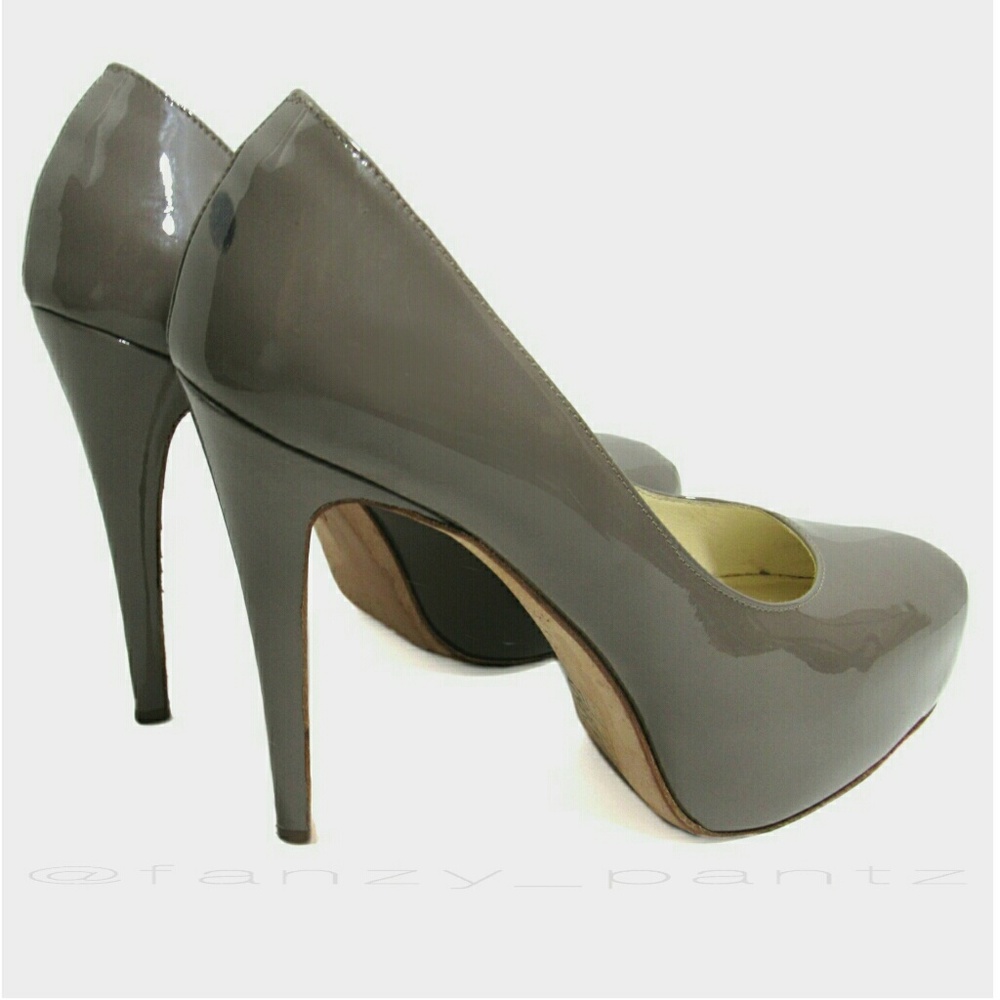 Brian Atwood Maniac Platform pump 37 grey heels - Picture 5 of 6
